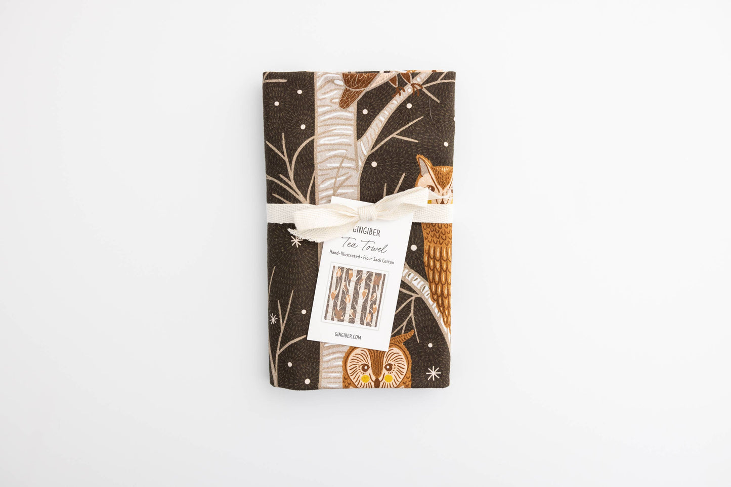 Owl Tea Towel – Woodland Animal Decor