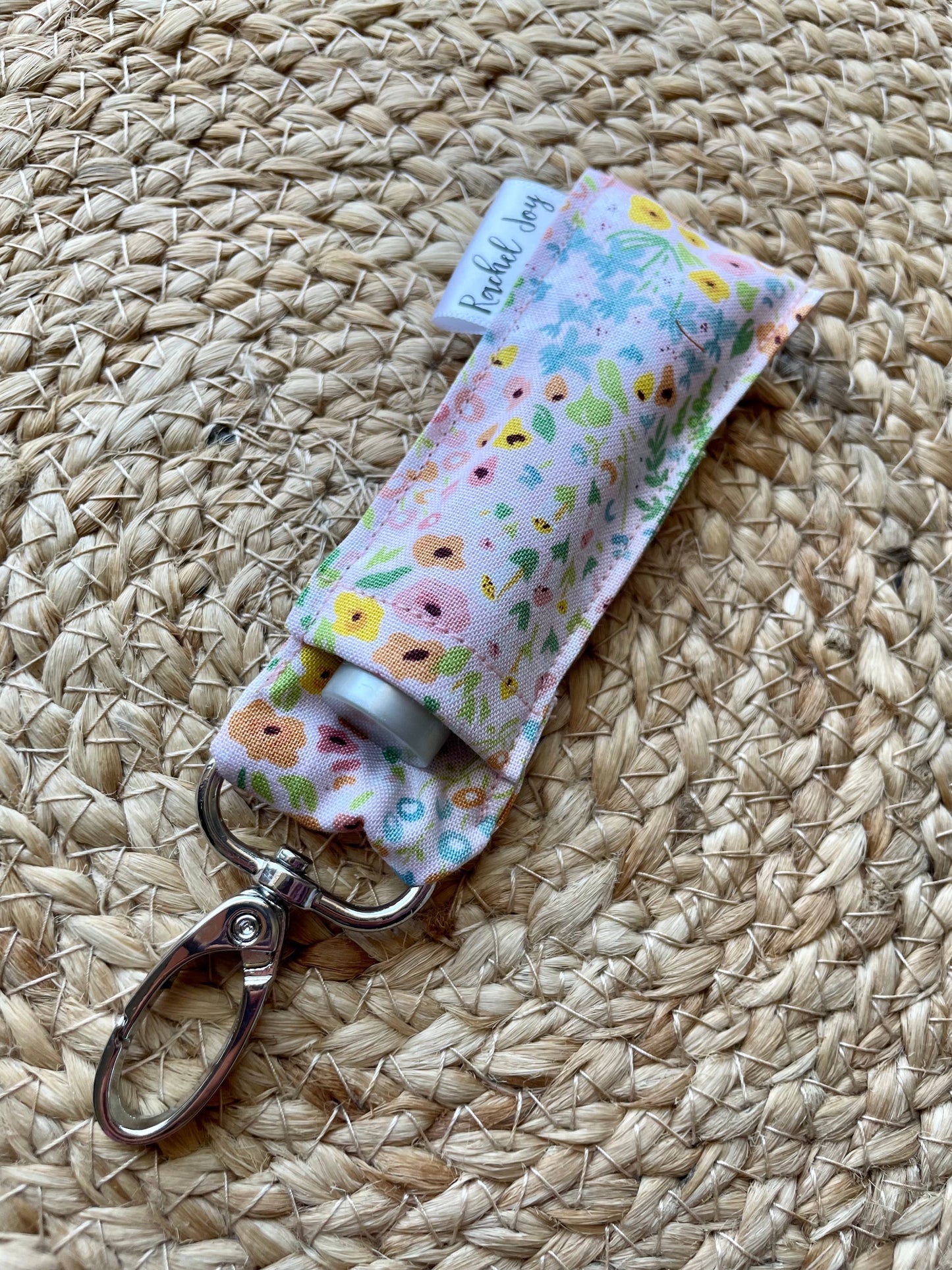 Pink Mini Floral Lip Balm Holder