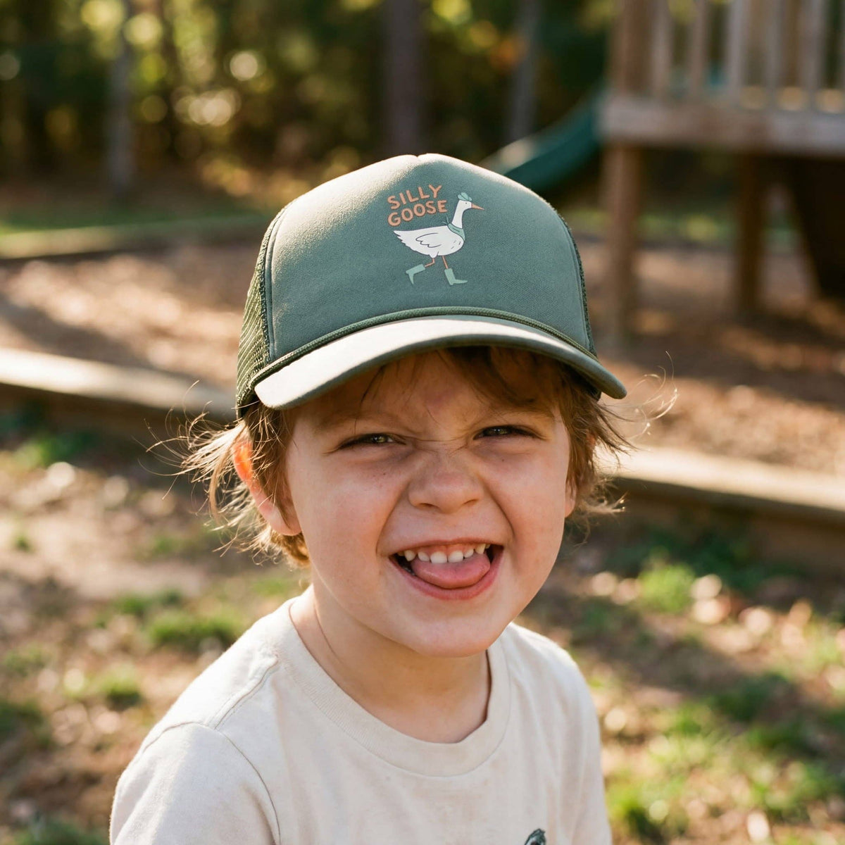 Silly Goose Baby or Toddler Trucker Hat