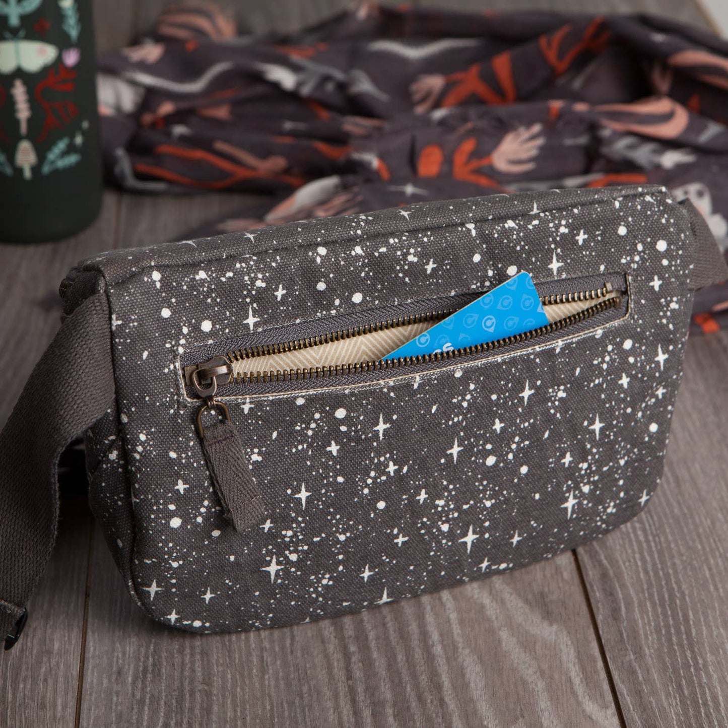 Far And Away Cotton Hip Bag