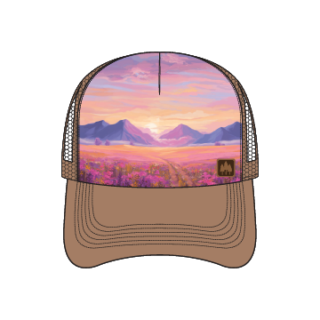 Brown "Blush Range" Trucker Hat