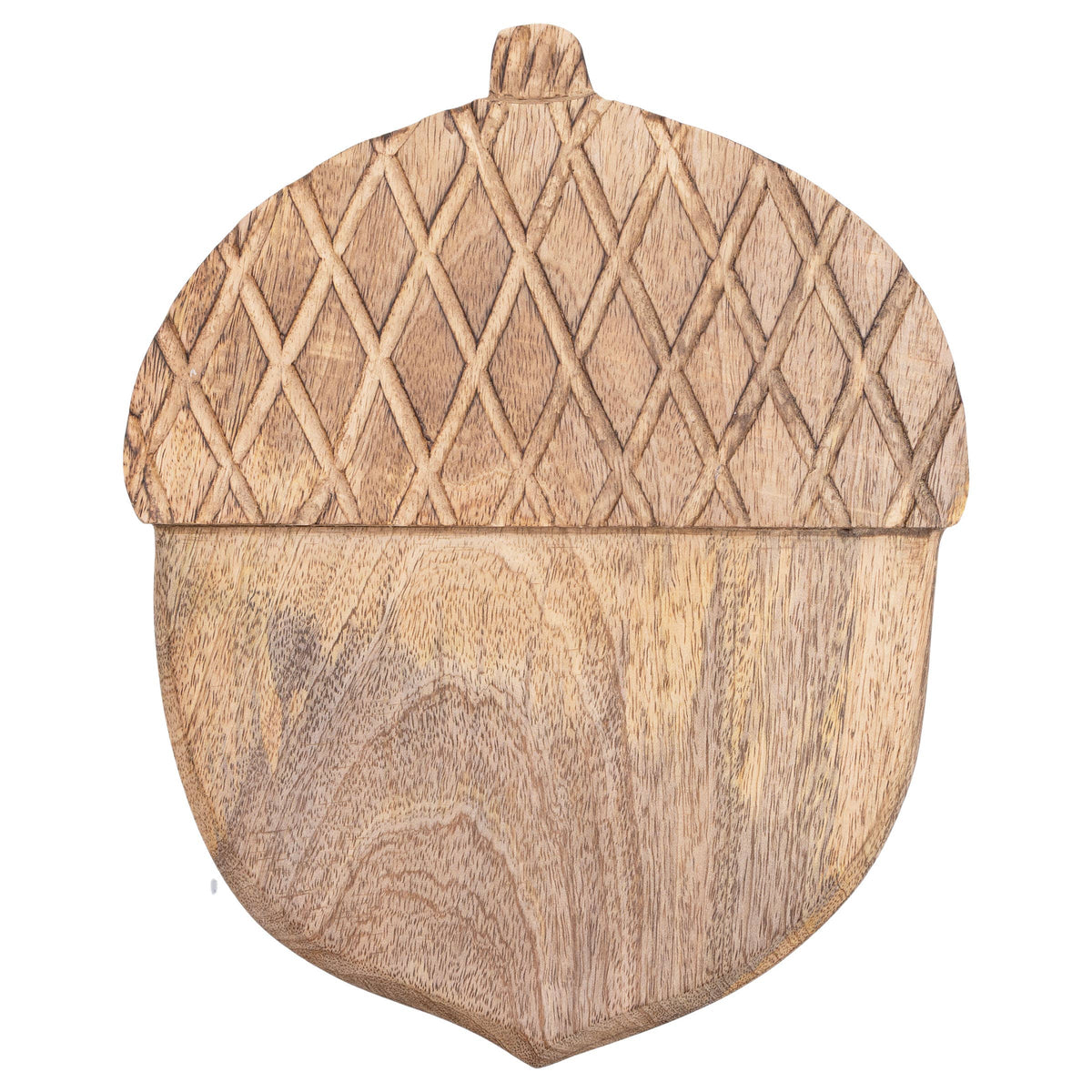 11.75" Acorn Mango Wood Cutting Board Fall Autumn