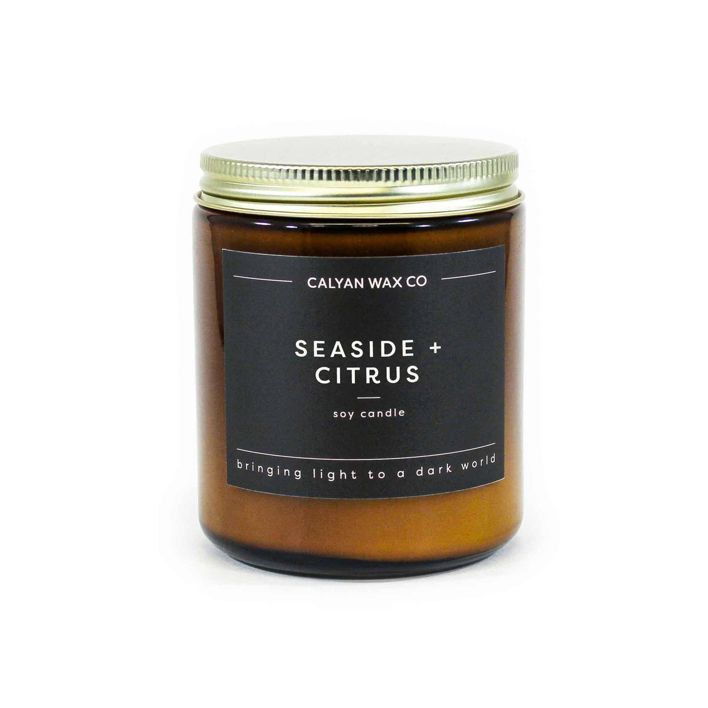 Seaside + Citrus - Amber Jar Soy Candle