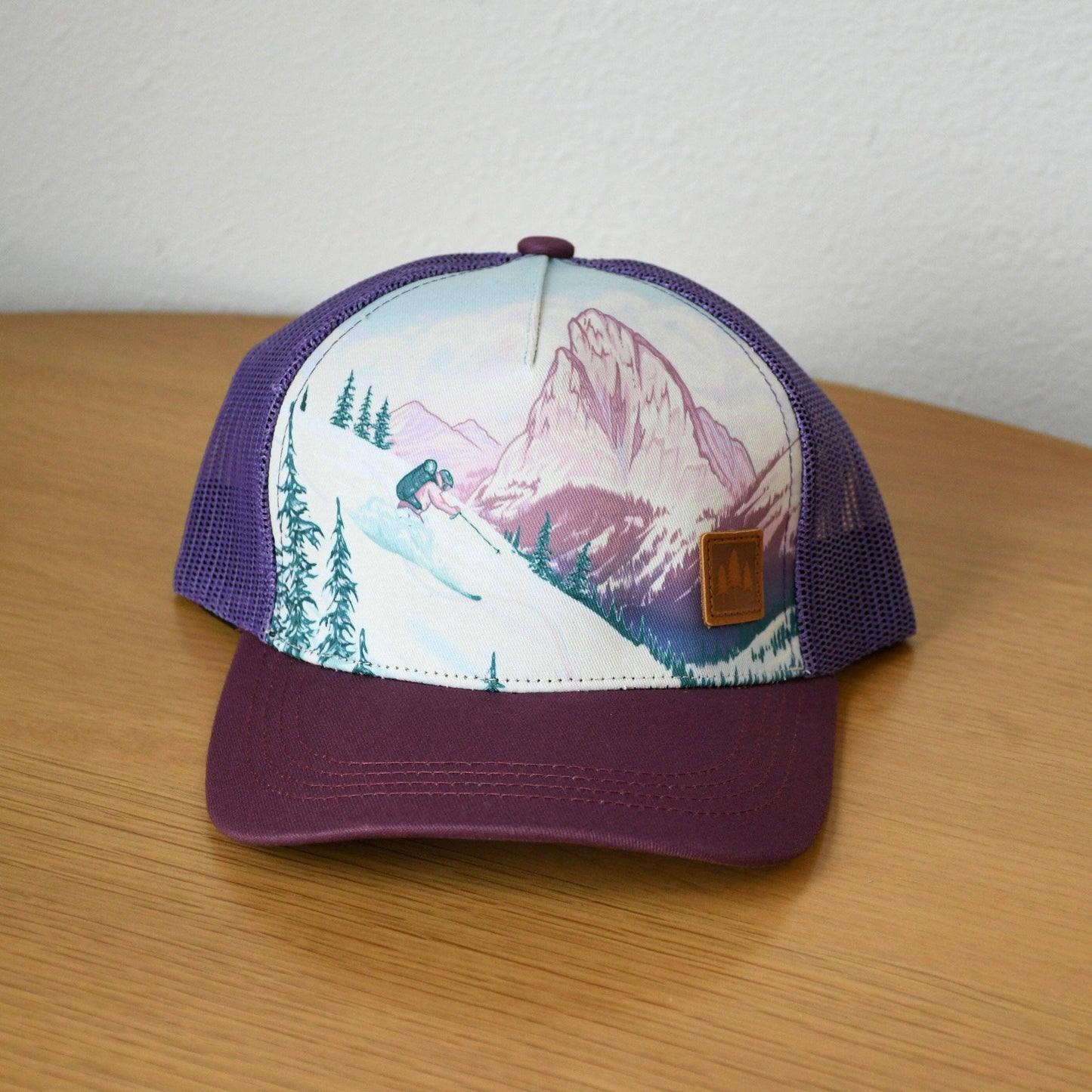 Mountain Skier Unisex Trucker
