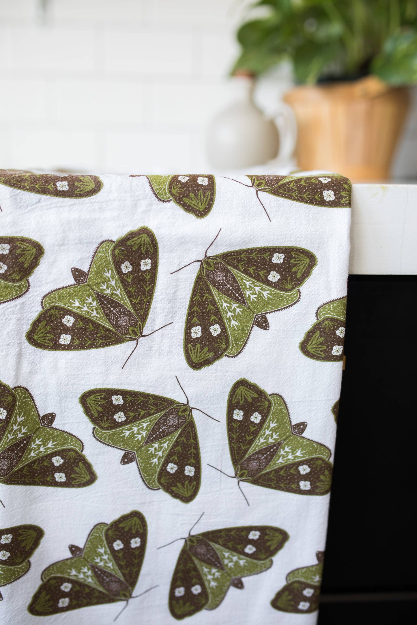 Moths Tea Towel