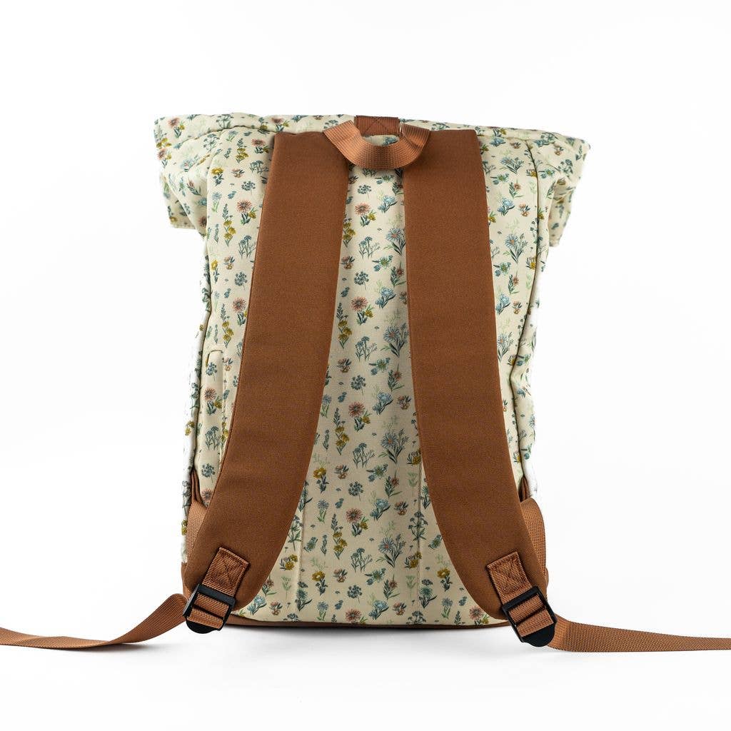 Adventure Backpack, Floral Cream