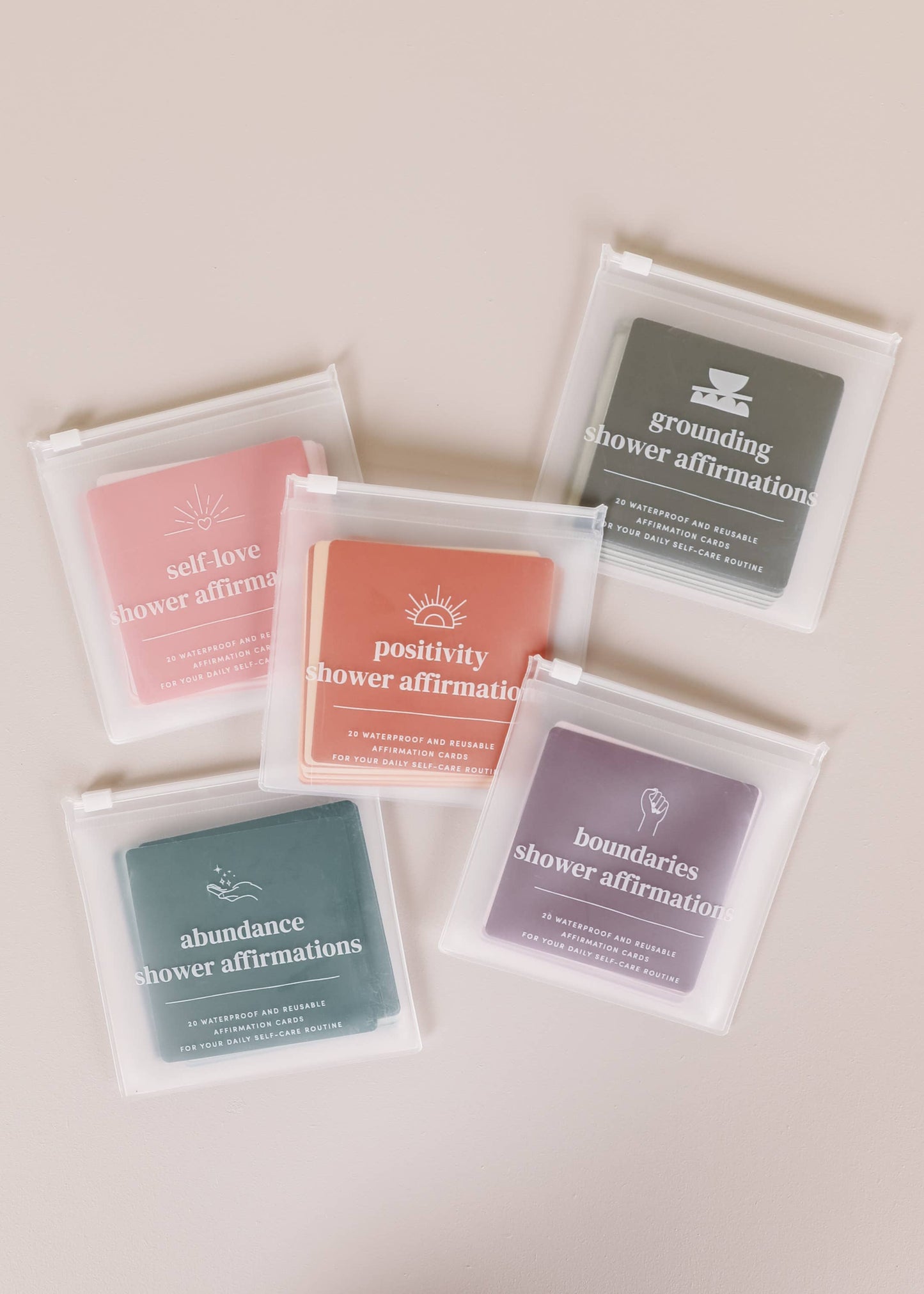 Shower Affirmation™ Display Cards - Abundance