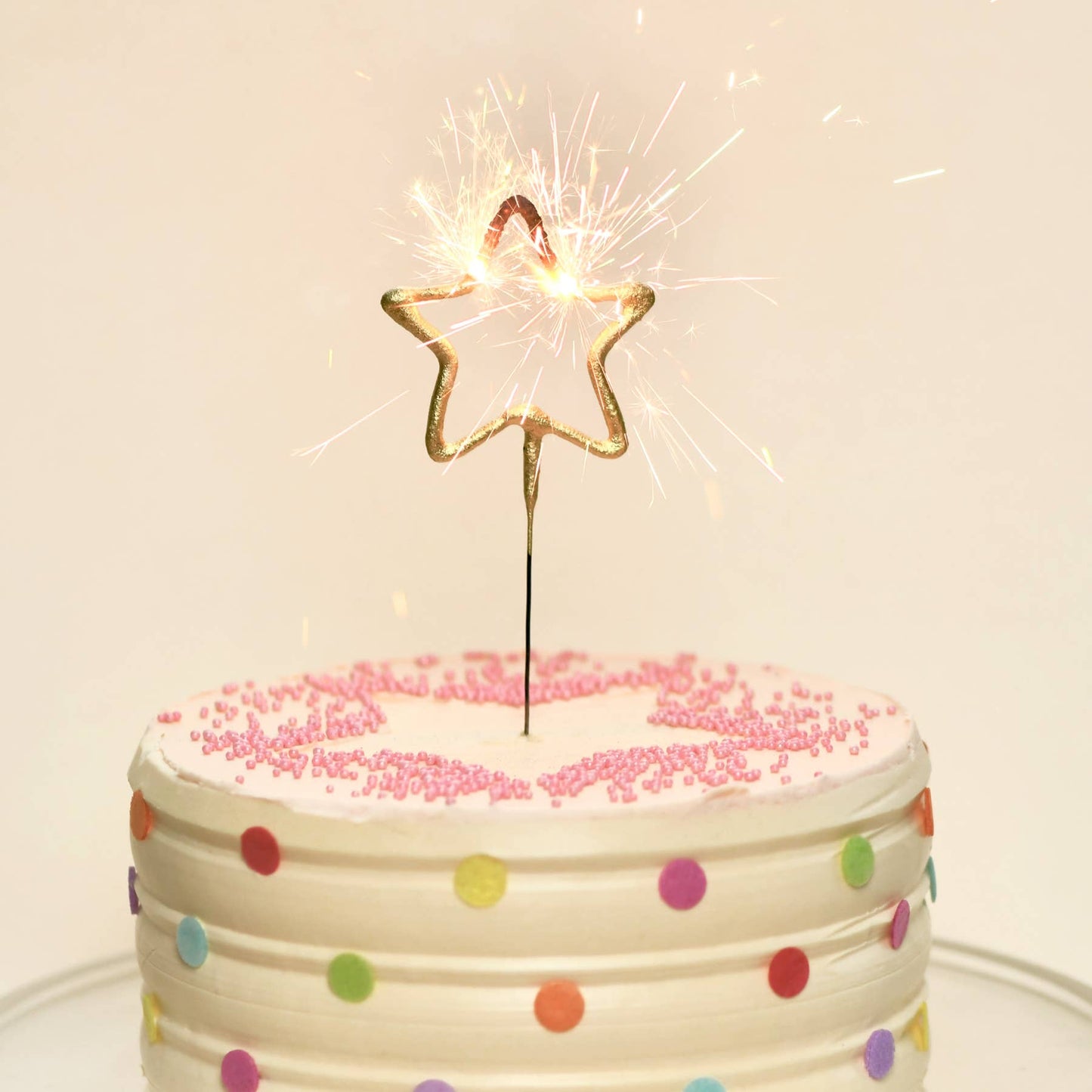 Big 8" Gold Star Sparkler Wand - "Big Golden" - Asst Colors