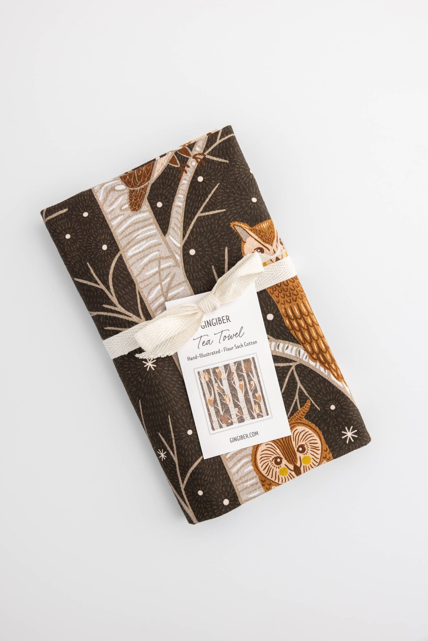 Owl Tea Towel – Woodland Animal Decor