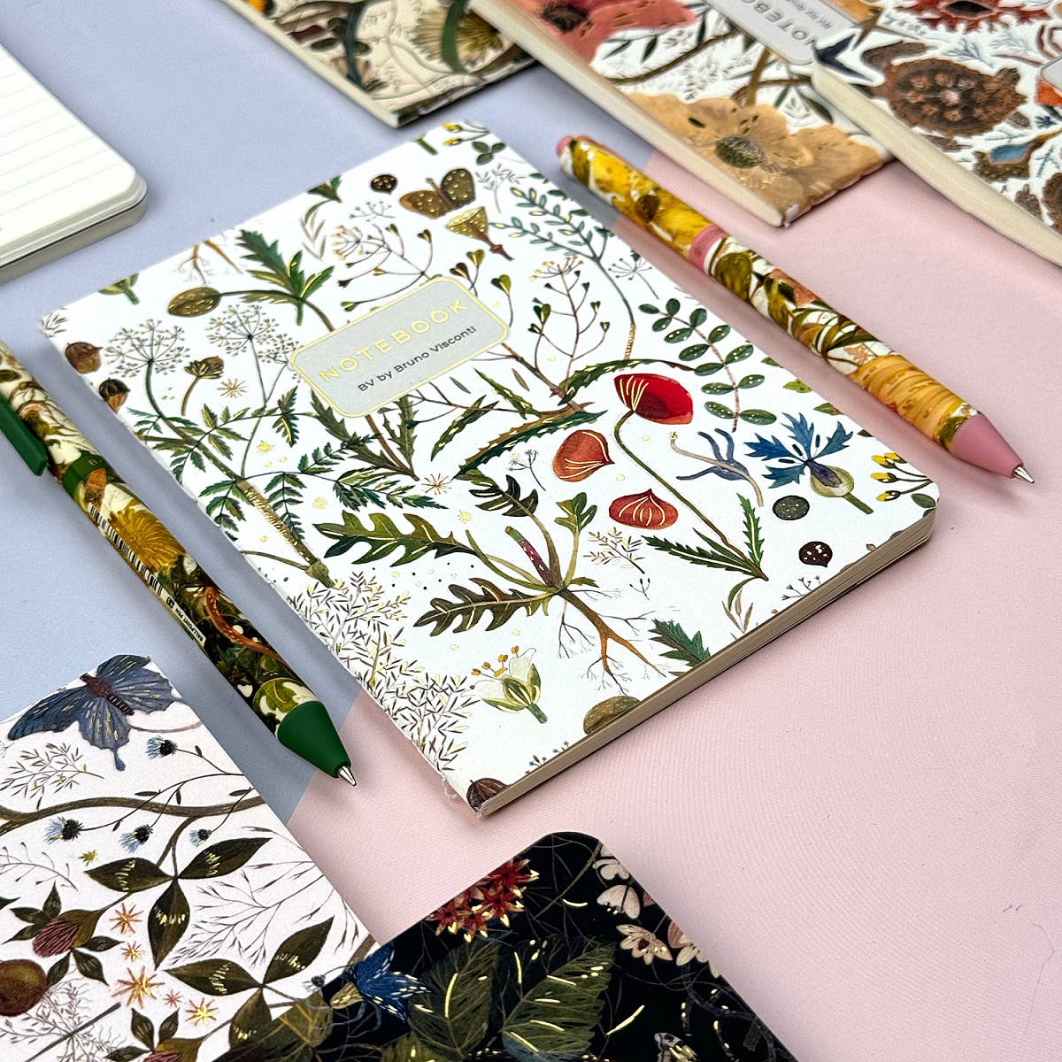 Greens and Flowers Passport Notebook