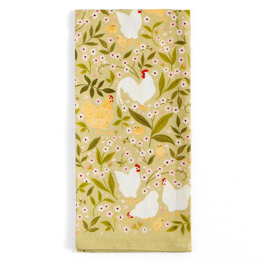 Chicken Fields Tea Towel