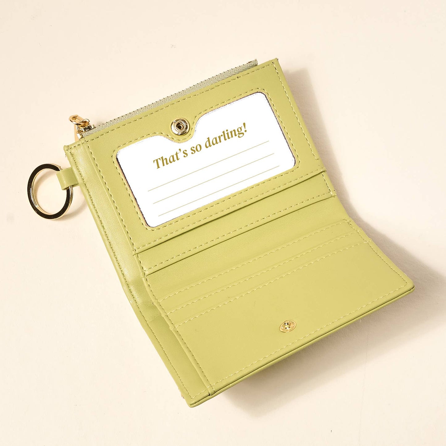 Luxe Pocket Wallet–Poppin' Petals Aqua