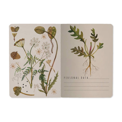 Greens and Flowers Passport Notebook