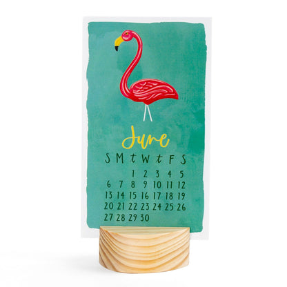I Remember When 2027 Mini Desk Calendar + Wooden Block