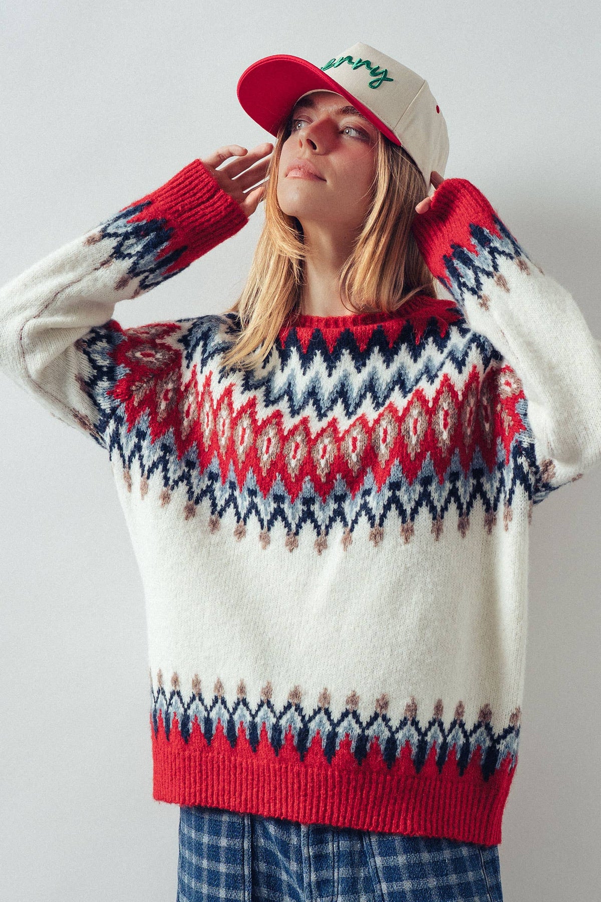 Fair Isle Wool Blend Sweater