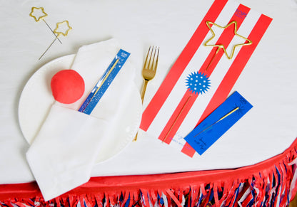 Wish 6.75" Sparkler Card - 4th of July - Gold - Asst Colors