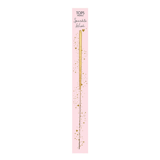 Wish 6.75" Sparkler Wand Card - Sparkle Wish Love - Gold