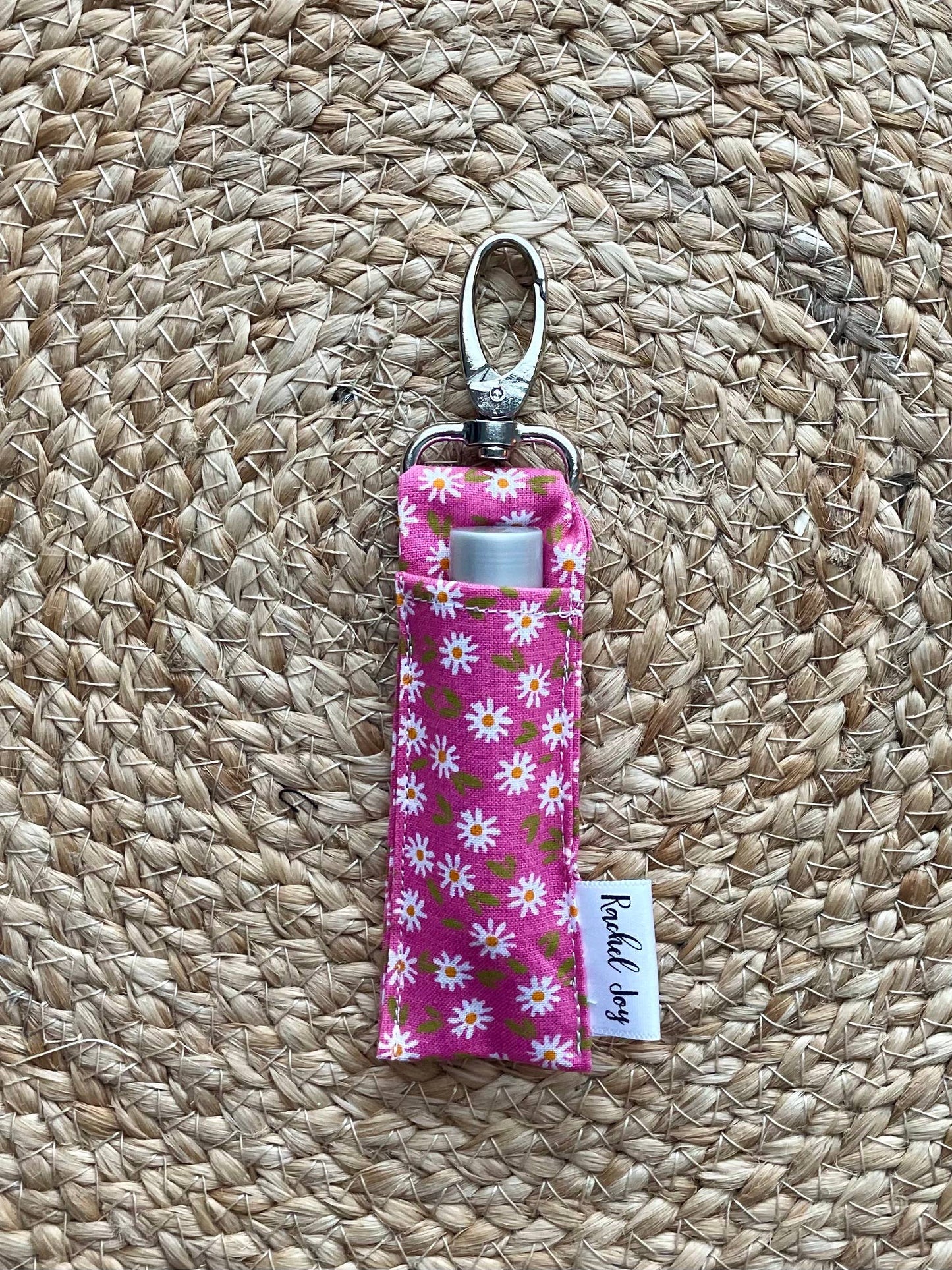 Pink Daisy Lip Balm Holder