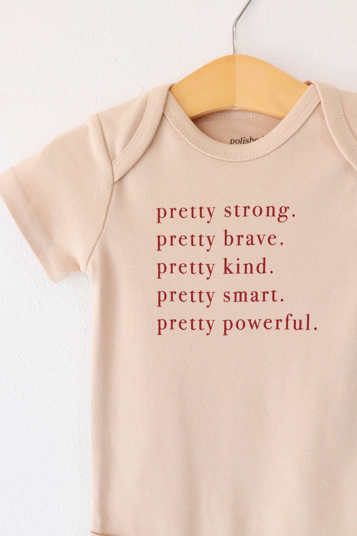 Pretty Brave baby onesie, baby clothes, girls onesie, gift
