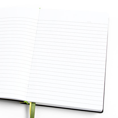 Green Floral 5x7 Lined Softcover Book Journal