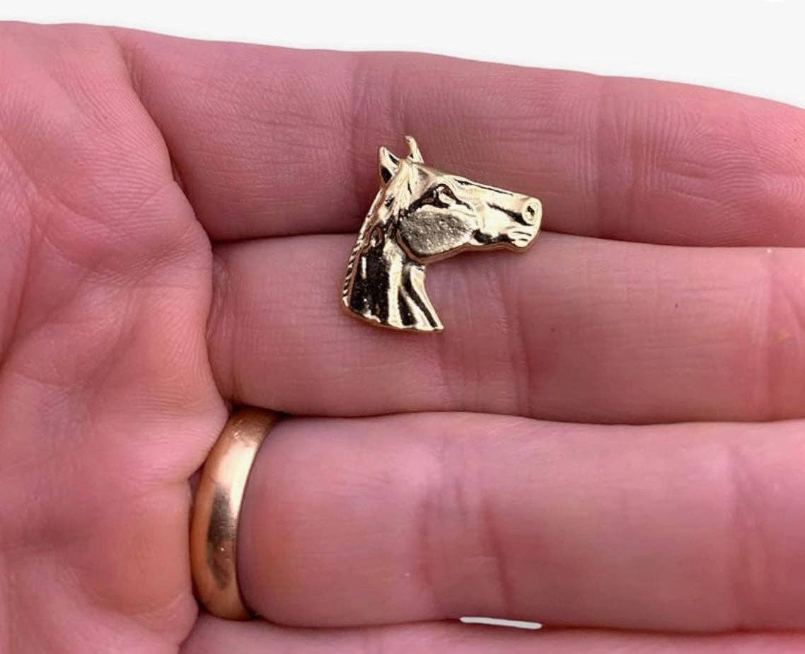 Golden Legacy Horse Pin