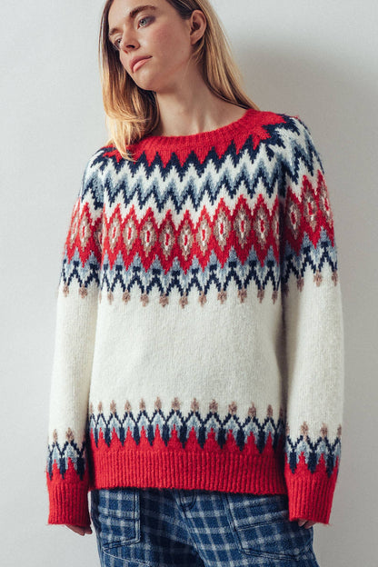 Fair Isle Wool Blend Sweater