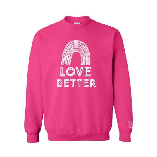 Love Better - Limited Edition Valentine's Bird and Bear Crew Neck