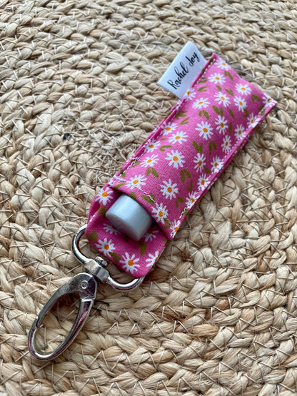 Pink Daisy Lip Balm Holder