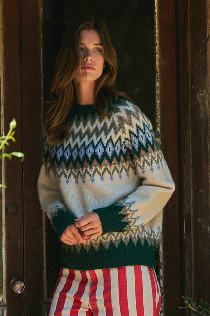Fair Isle Wool Blend Sweater