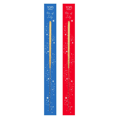 Wish 6.75" Sparkler Card - 4th of July - Gold - Asst Colors