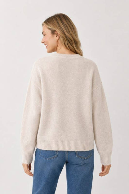 Knit Owl Pullover Sweater