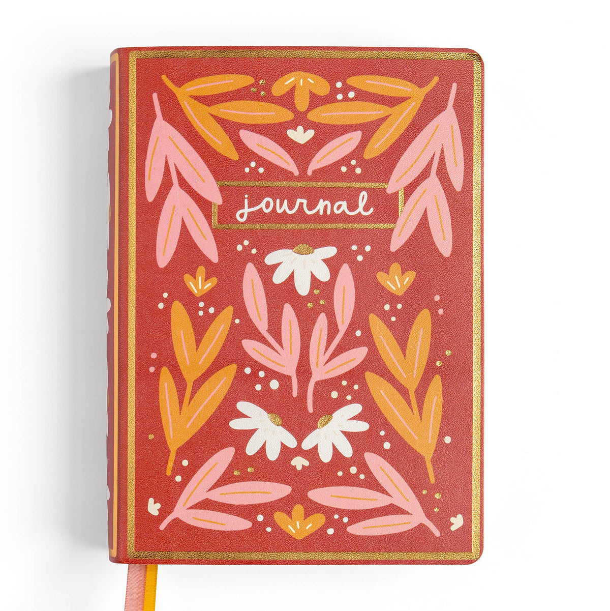Rust Floral 5x7 Lined Softcover Book Journal