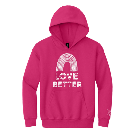 Kids "Love Better" - Limited Edition Valentine's Bird and Bear Hoodie