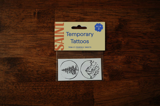 Mountains & Trees Temporary Tattoos