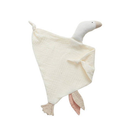 Baby Goose Cartoon Muslin Comfort Blanket Soft Plush Toy