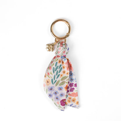 Floral Satin Keychain