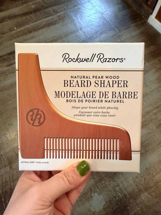 Natural Pear Wood Beard Shaper