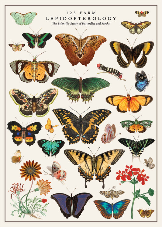 Vintage Posters Wrapping Paper - Butterfly