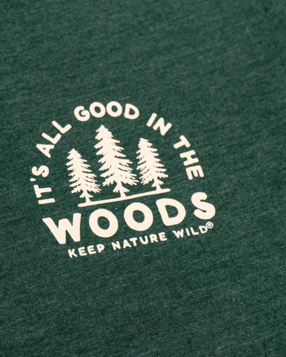 Good in the Woods Unisex Tee | Heather Forest