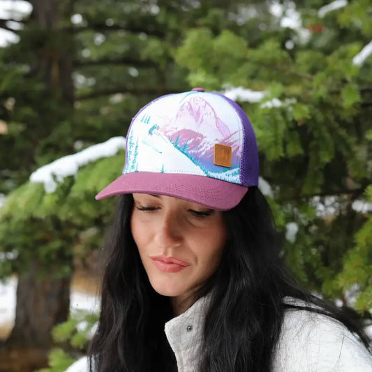 Mountain Skier Unisex Trucker