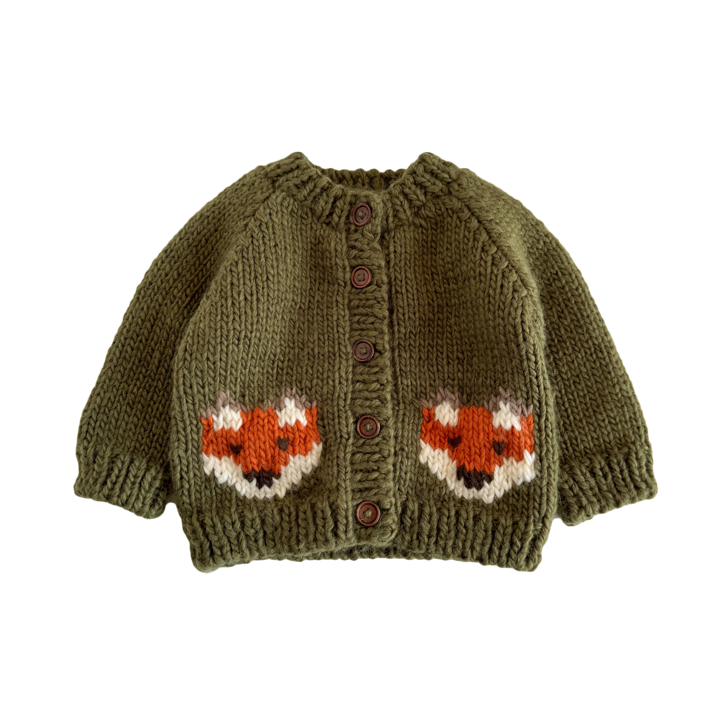 Fox Cardigan Baby/Kid Sweater