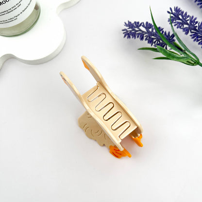 White Goose Acetate Animal Hair Claw Clip
