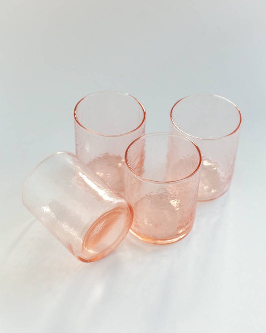 Handblown Hammered Glasses | Set of 2