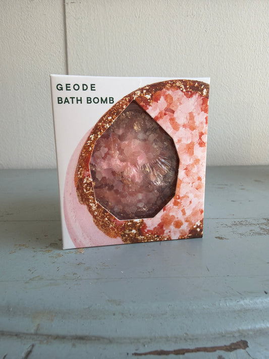 Crystal bath bomb Geode - Rose Quartz