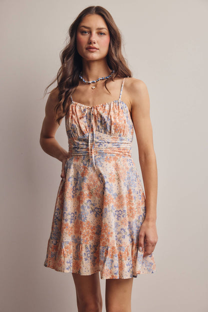 Floral Ruffle Mini Dress