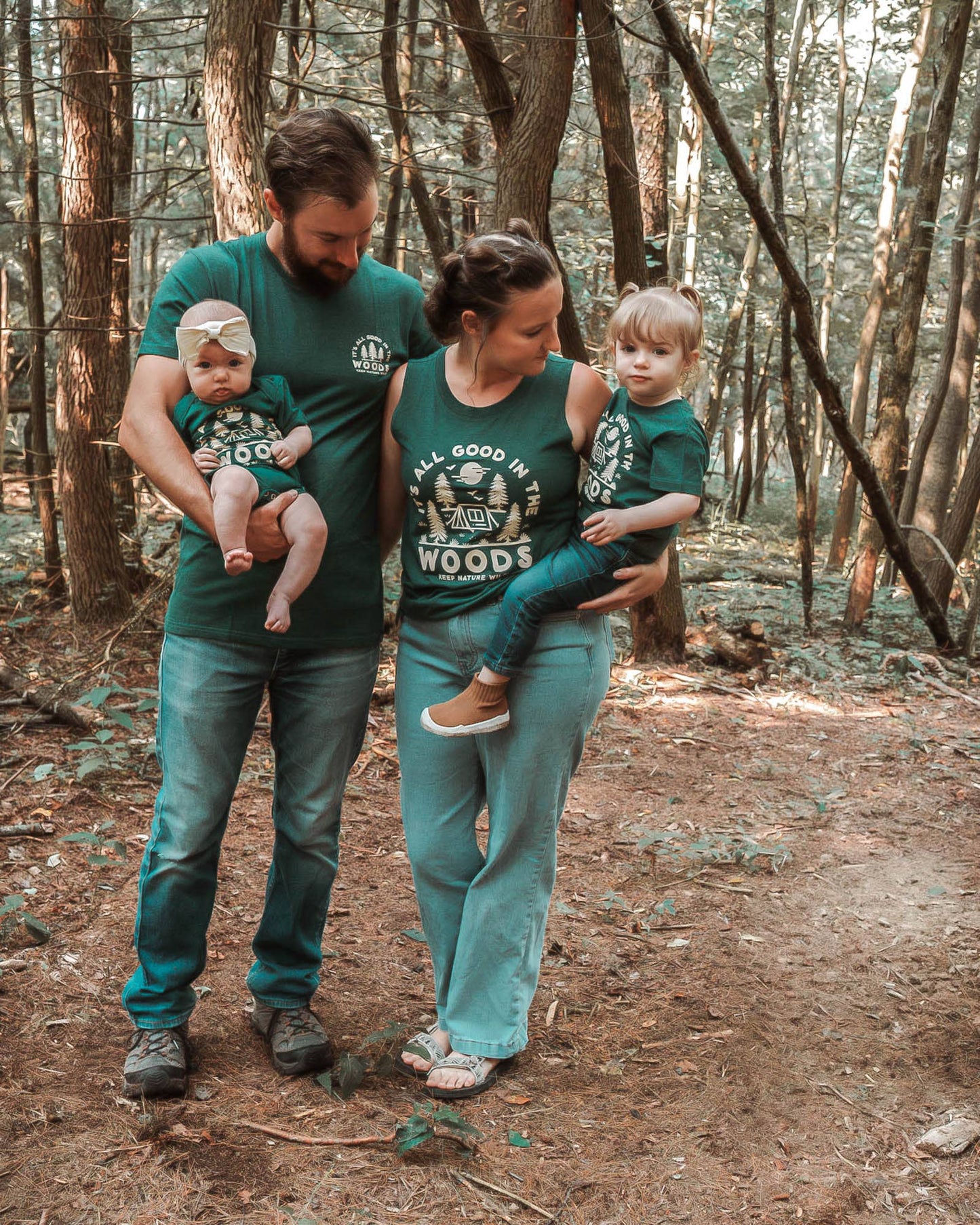 Good in the Woods Unisex Tee | Heather Forest