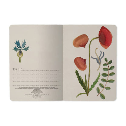 Greens and Flowers Passport Notebook
