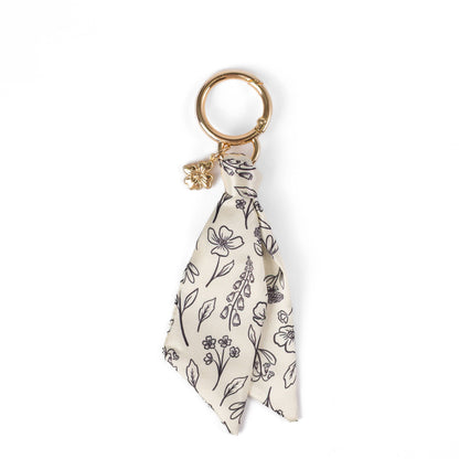 Floral Satin Keychain