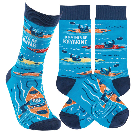 Rather Be Kayaking Socks