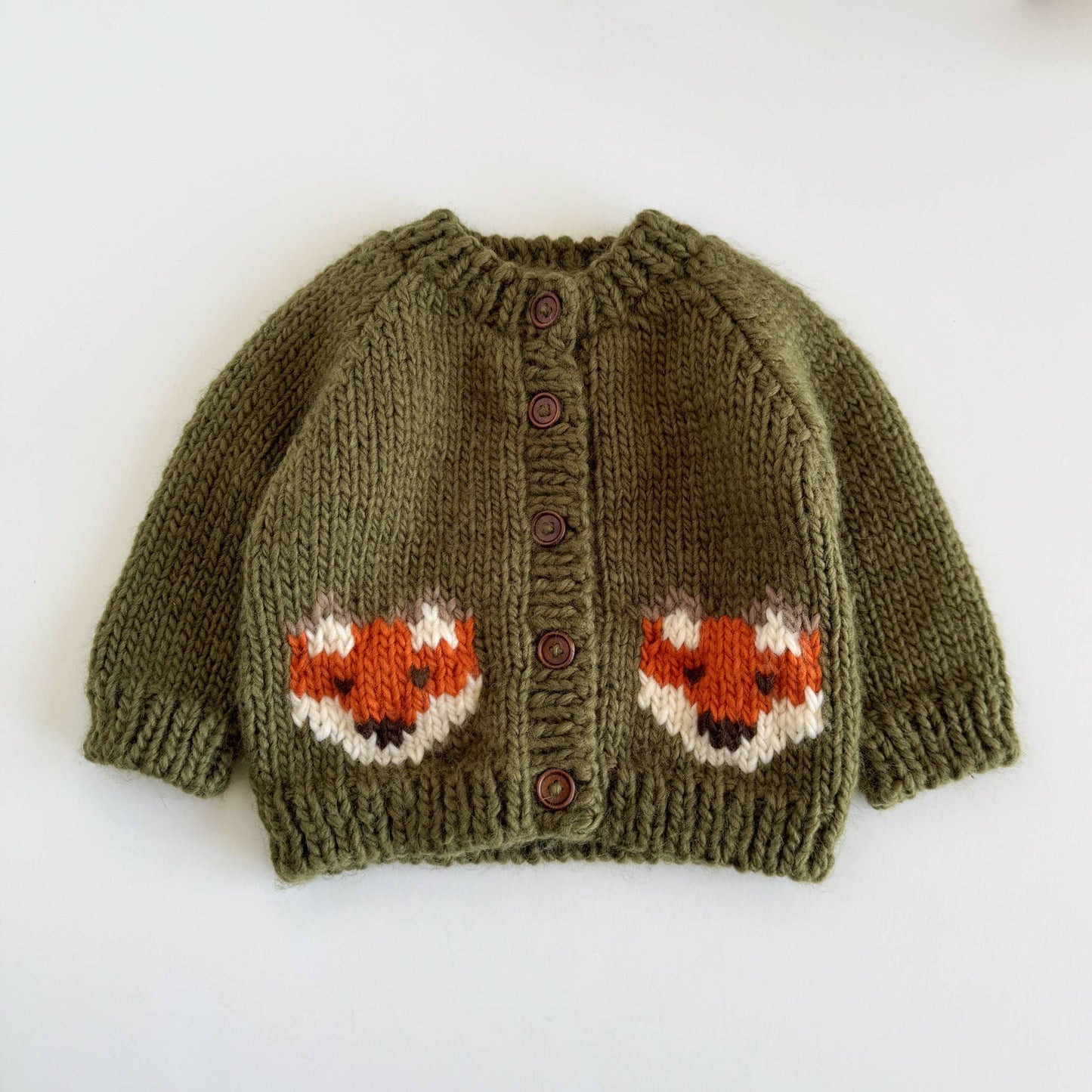 Fox Cardigan Baby/Kid Sweater